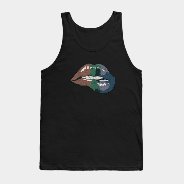 Rainbow Lips 3 Tank Top by Collagedream